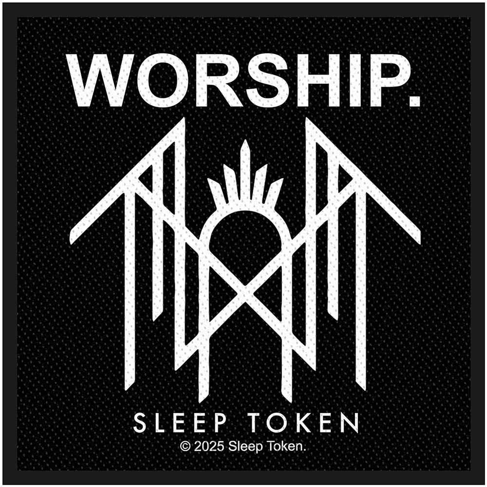 Sleep Token - Worship Patch - Zwart/Wit
